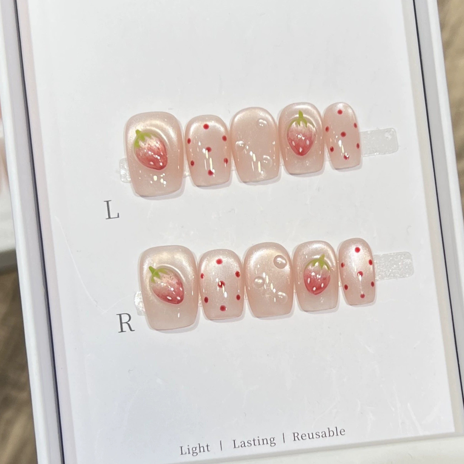 10PCS Short Square Fake Nails  - Resin Art Of Flowers incelemesi ve fiyatı