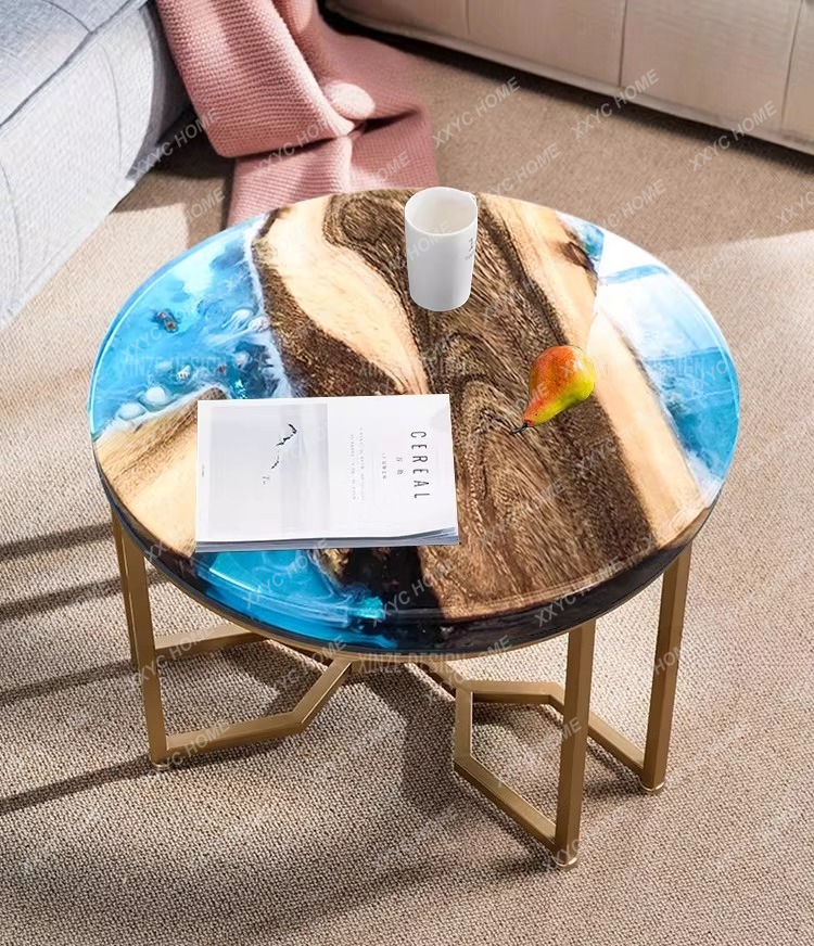Creative art dining table epox - Resin Art Coffee Table incelemesi ve fiyatı