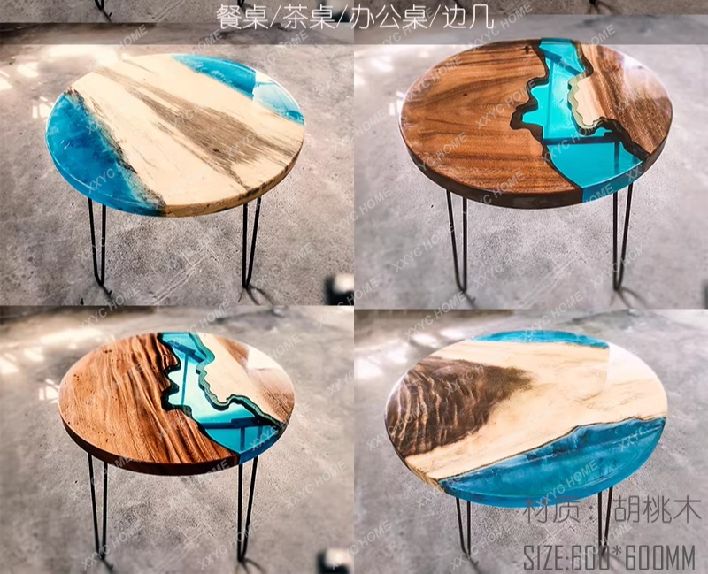 Creative art dining table epox - Resin Art Coffee Table incelemesi ve fiyatı