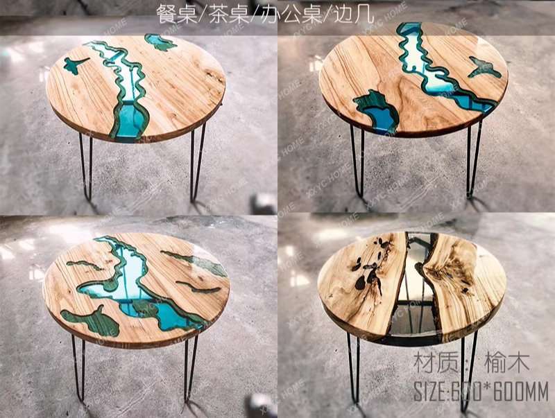 Creative art dining table epox - Resin Art Coffee Table incelemesi ve fiyatı
