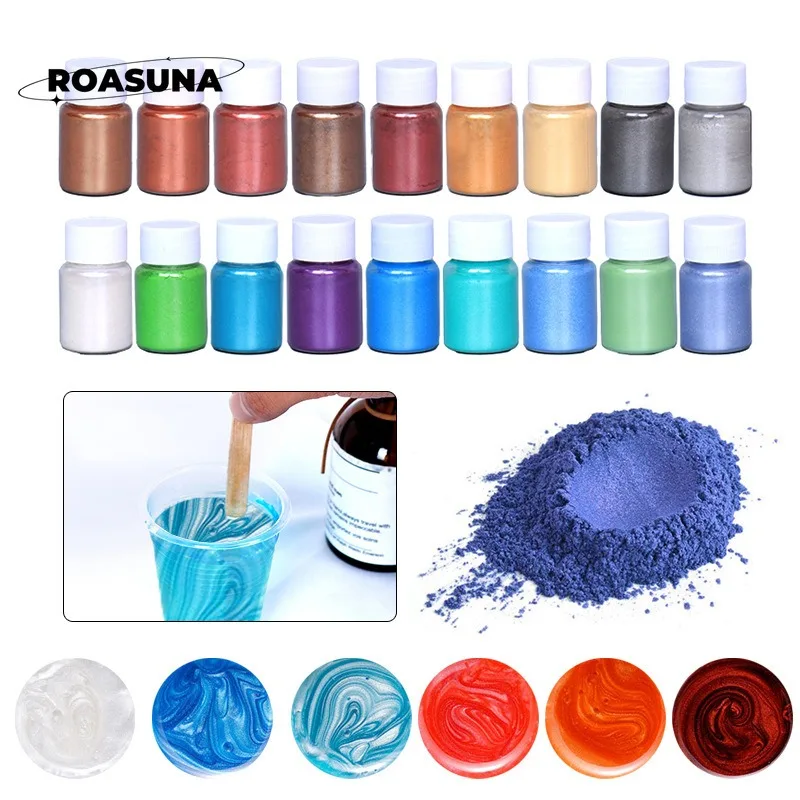 24 Colors Mica Pearl Powder fo - Pearl Powder Resin incelemesi ve fiyatı