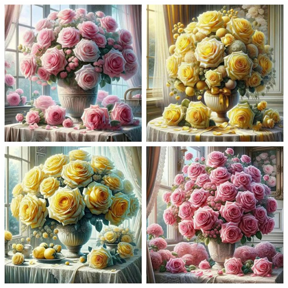 1PC frameless  5D Diy Diamond  - Resin Art Of Flowers incelemesi ve fiyatı