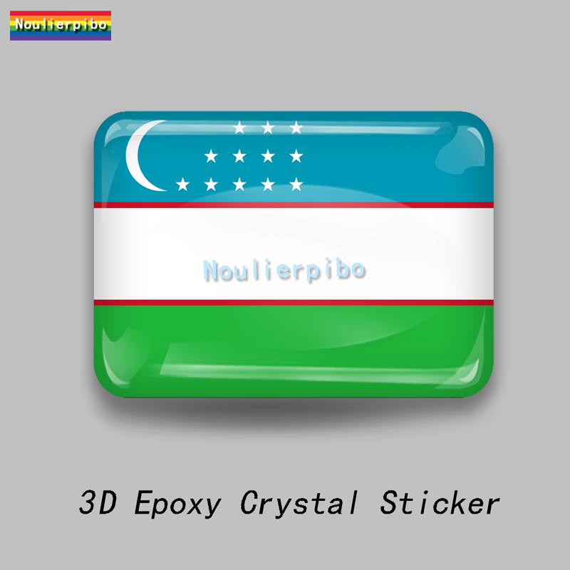 3D Epoxy Resin Uzbekistan Flag - Resin Art Logo incelemesi ve fiyatı