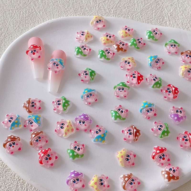 2/10/20pcs Kirby Nail Charms 3 - Resin Art Decor incelemesi ve fiyatı