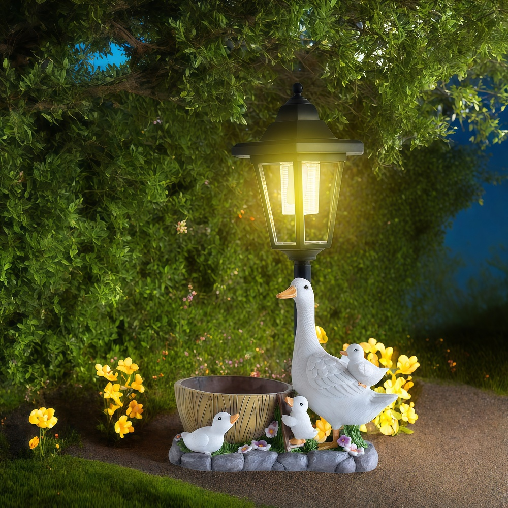 Solar Duck Night Light Garden  - Resin Art Decor incelemesi ve fiyatı