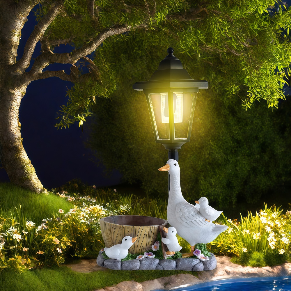 Solar Duck Night Light Garden  - Resin Art Decor incelemesi ve fiyatı