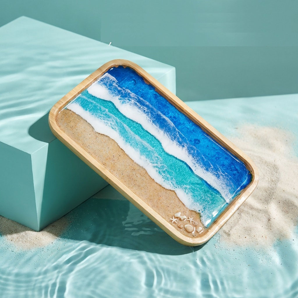 Epoxy Resin Ocean Art Decorati - Resin Art Coffee Table incelemesi ve fiyatı