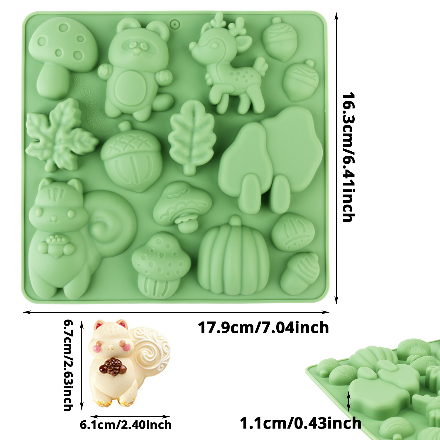 1 Silicone Cake Mold in the Sh - Resin Art Tool Kit incelemesi ve fiyatı
