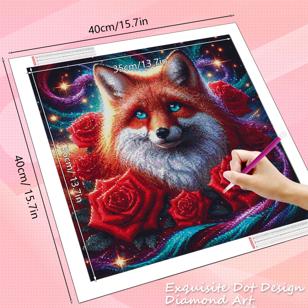 HUACAN Diamond Painting Fox An - Resin Art For Rose incelemesi ve fiyatı