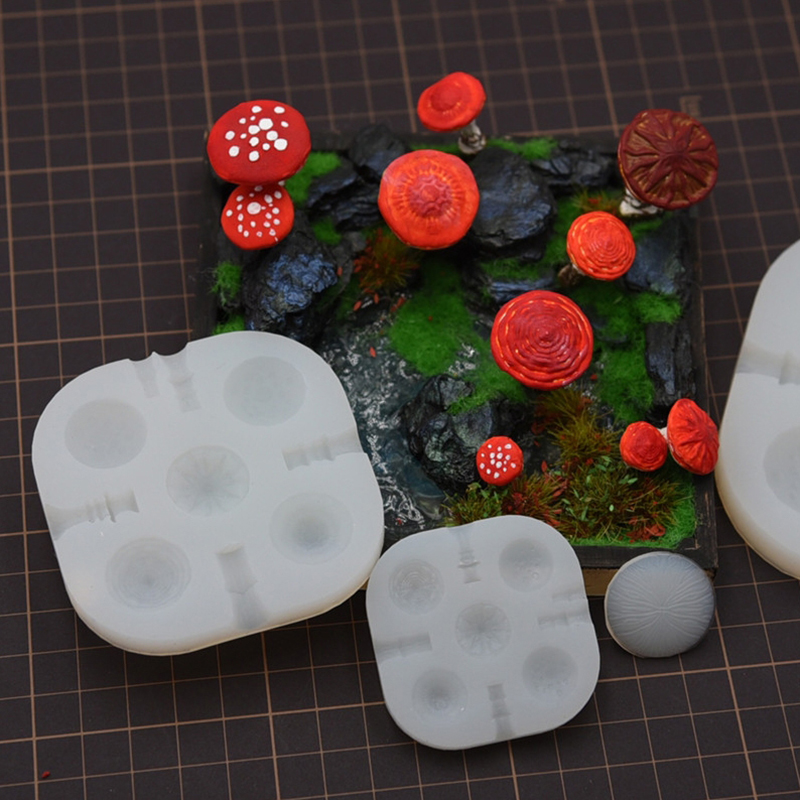 2pcs/set Mini Mushroom Silicon - Resin Art Tool Kit incelemesi ve fiyatı