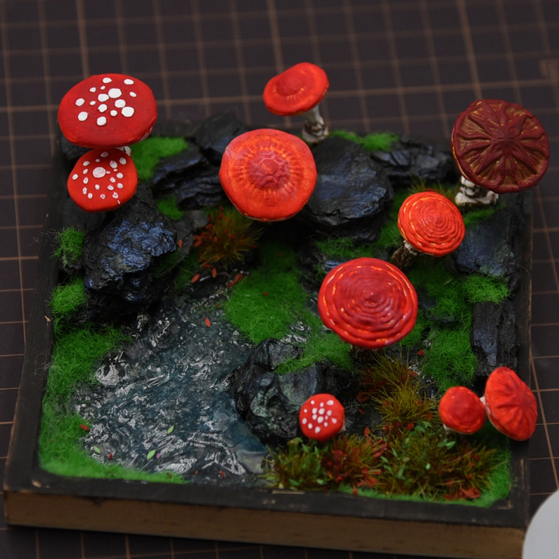 2pcs/set Mini Mushroom Silicon - Resin Art Tool Kit incelemesi ve fiyatı