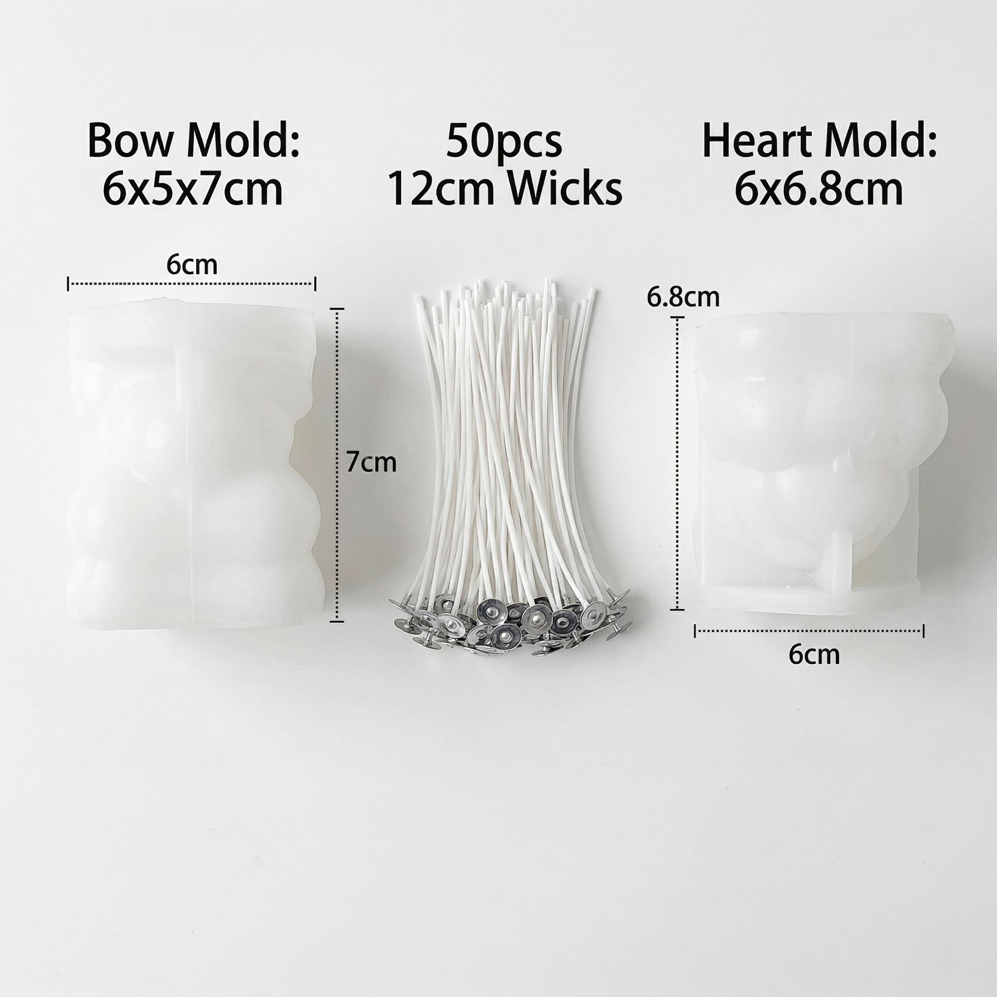 1/2pcs 3D Heart Bow Rose Bear  - Resin Art For Rose incelemesi ve fiyatı
