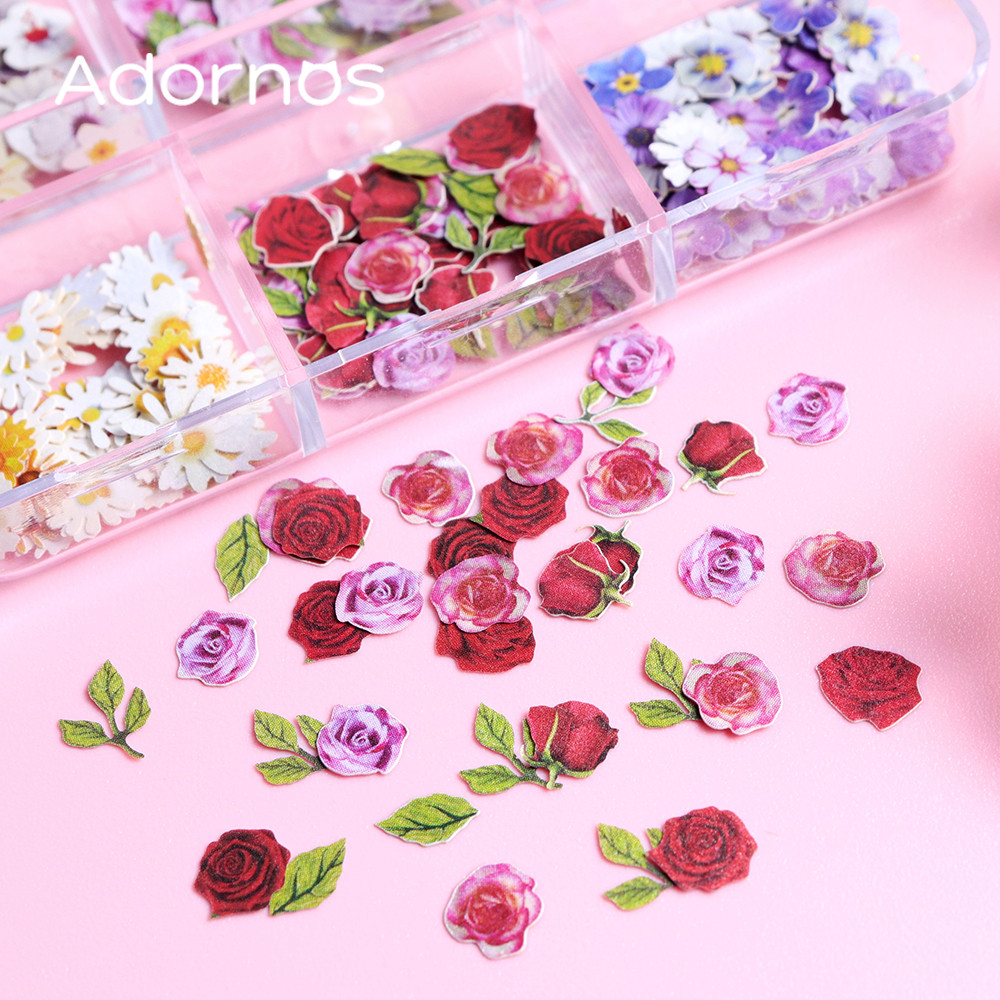 6 Grids Flowers Wood Pulp Chip - Resin Art For Rose incelemesi ve fiyatı
