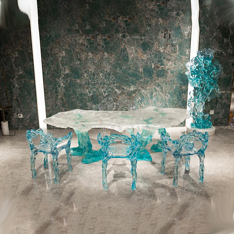 Light luxury transparent resin - Resin Art Coffee Table incelemesi ve fiyatı