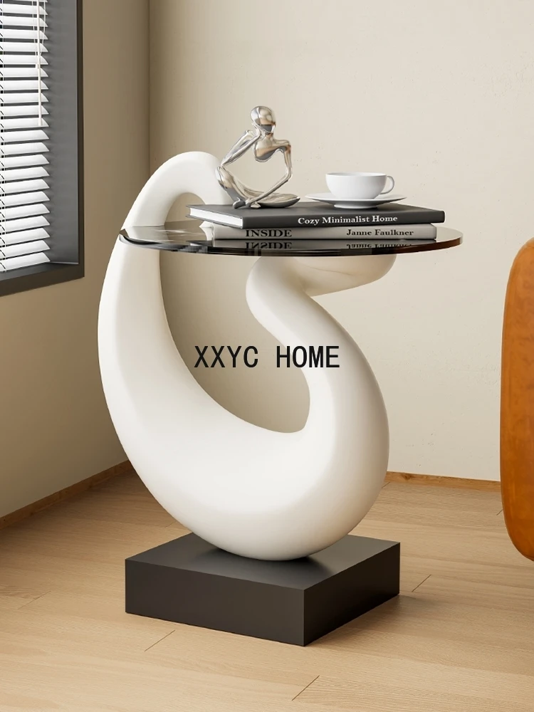 Creative White Swan Statue Hom - Resin Art Coffee Table incelemesi ve fiyatı