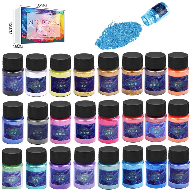 24Colors Epoxy Resin Dye Mica  - Pearl Powder Resin incelemesi ve fiyatı