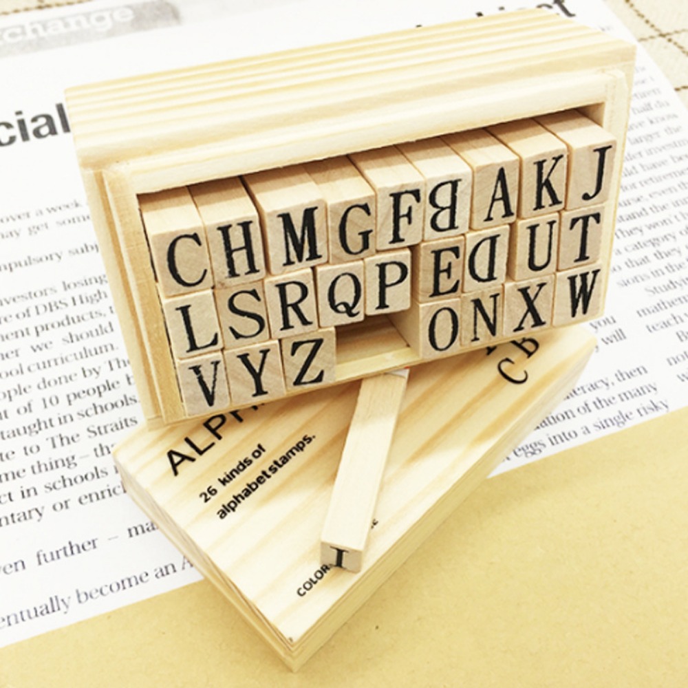 Wooden Alphabet & Number Stamp - Resin Art Logo incelemesi ve fiyatı