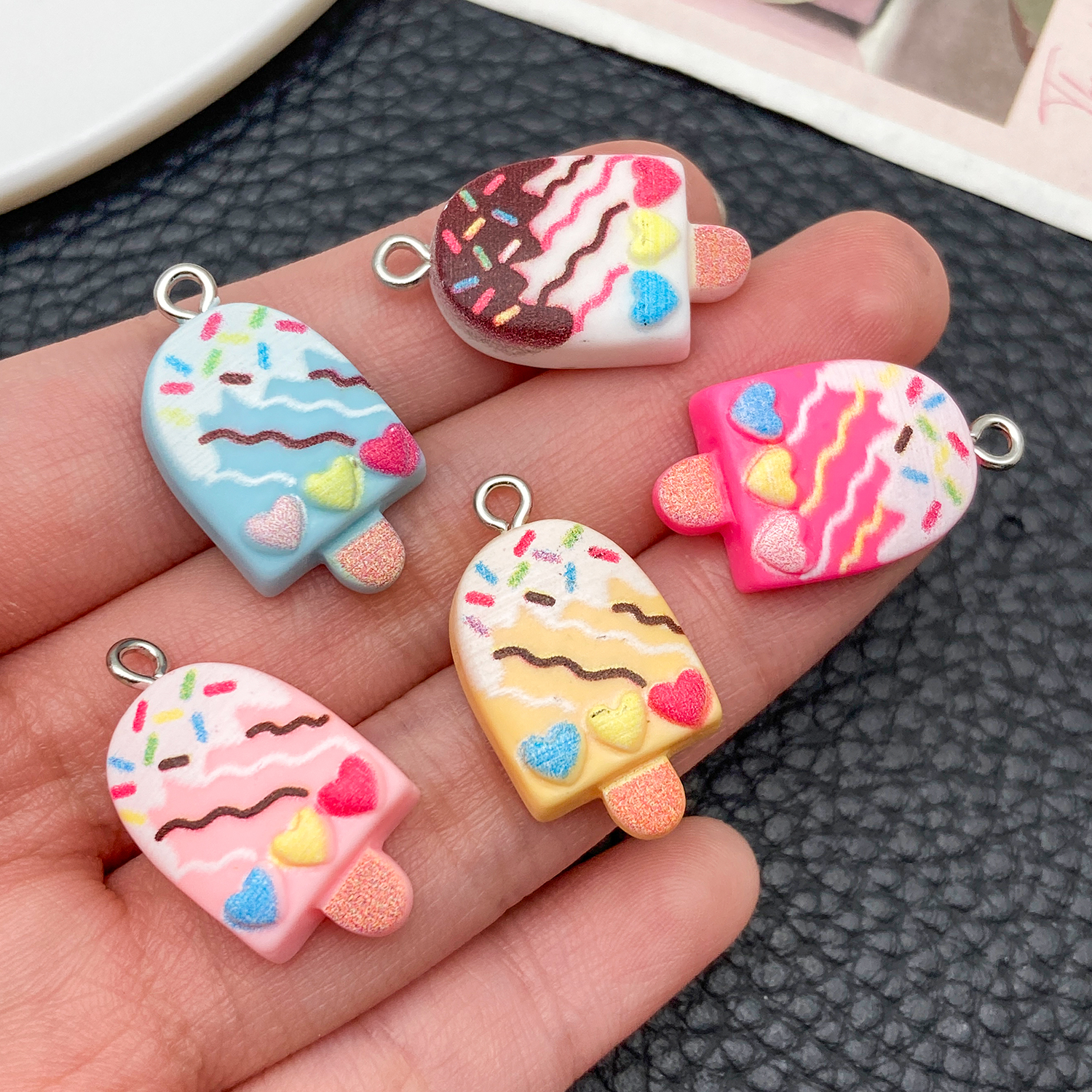 5/10pcs Cute Fashion Resin Acr - Resin Art Notes incelemesi ve fiyatı