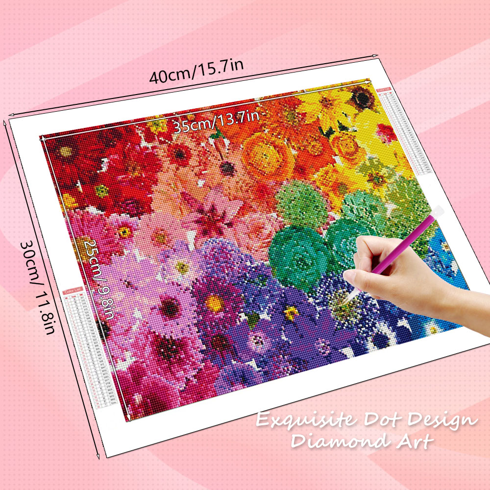 HUACAN Diamond Art Kits Flower - Resin Art For Rose incelemesi ve fiyatı