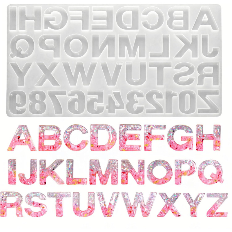 Resin Casting Silicone Letter  - Resin Art Alphabet incelemesi ve fiyatı