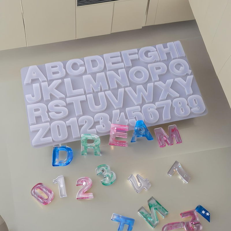 Resin Casting Silicone Letter  - Resin Art Alphabet incelemesi ve fiyatı