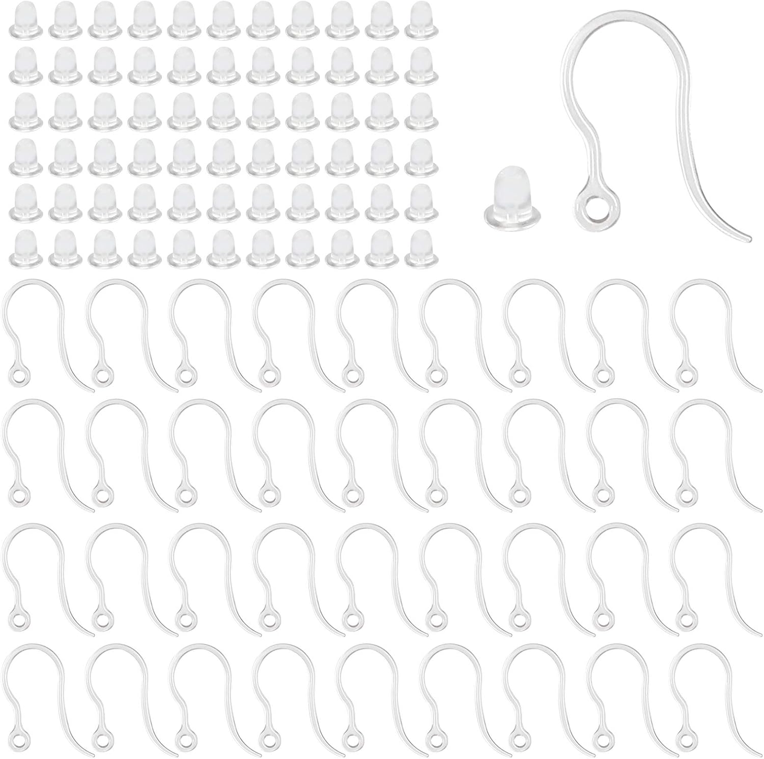 40pcs Clear Plastic Earring Ho - Resin Art Notes incelemesi ve fiyatı