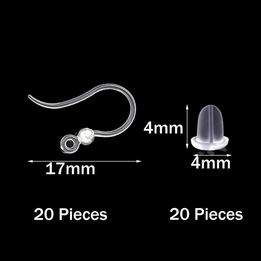 40pcs Clear Plastic Earring Ho - Resin Art Notes incelemesi ve fiyatı