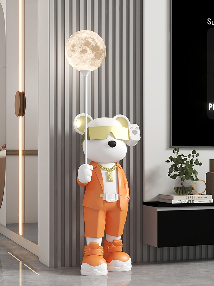 Home Decor Luminous Bear Statu - Resin Art Floor incelemesi ve fiyatı