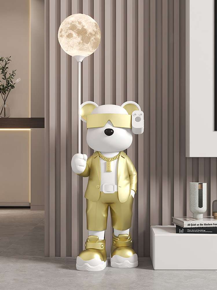 Home Decor Luminous Bear Statu - Resin Art Floor incelemesi ve fiyatı