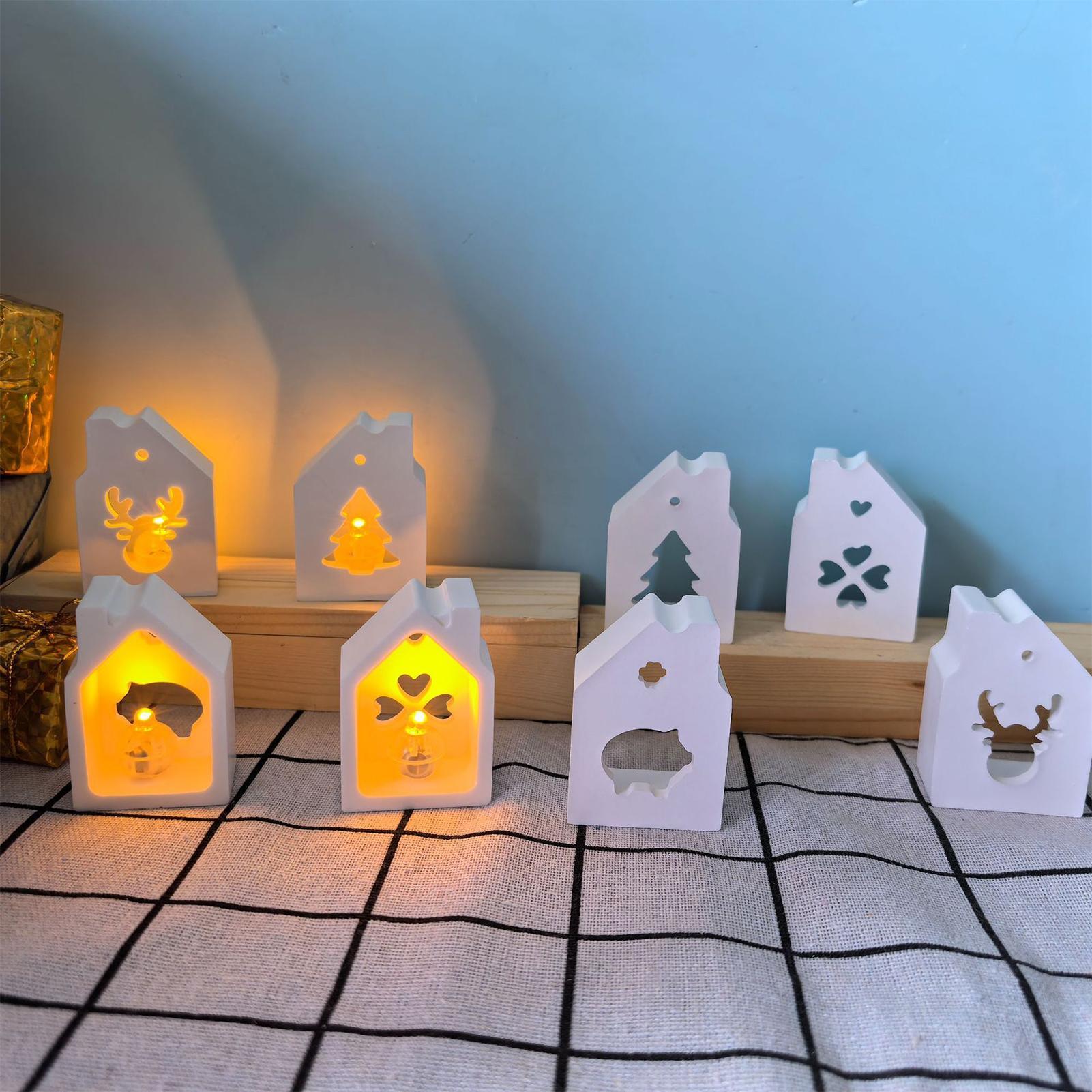 House Silicone Mold 4-Cavity C - Resin Art Mould incelemesi ve fiyatı