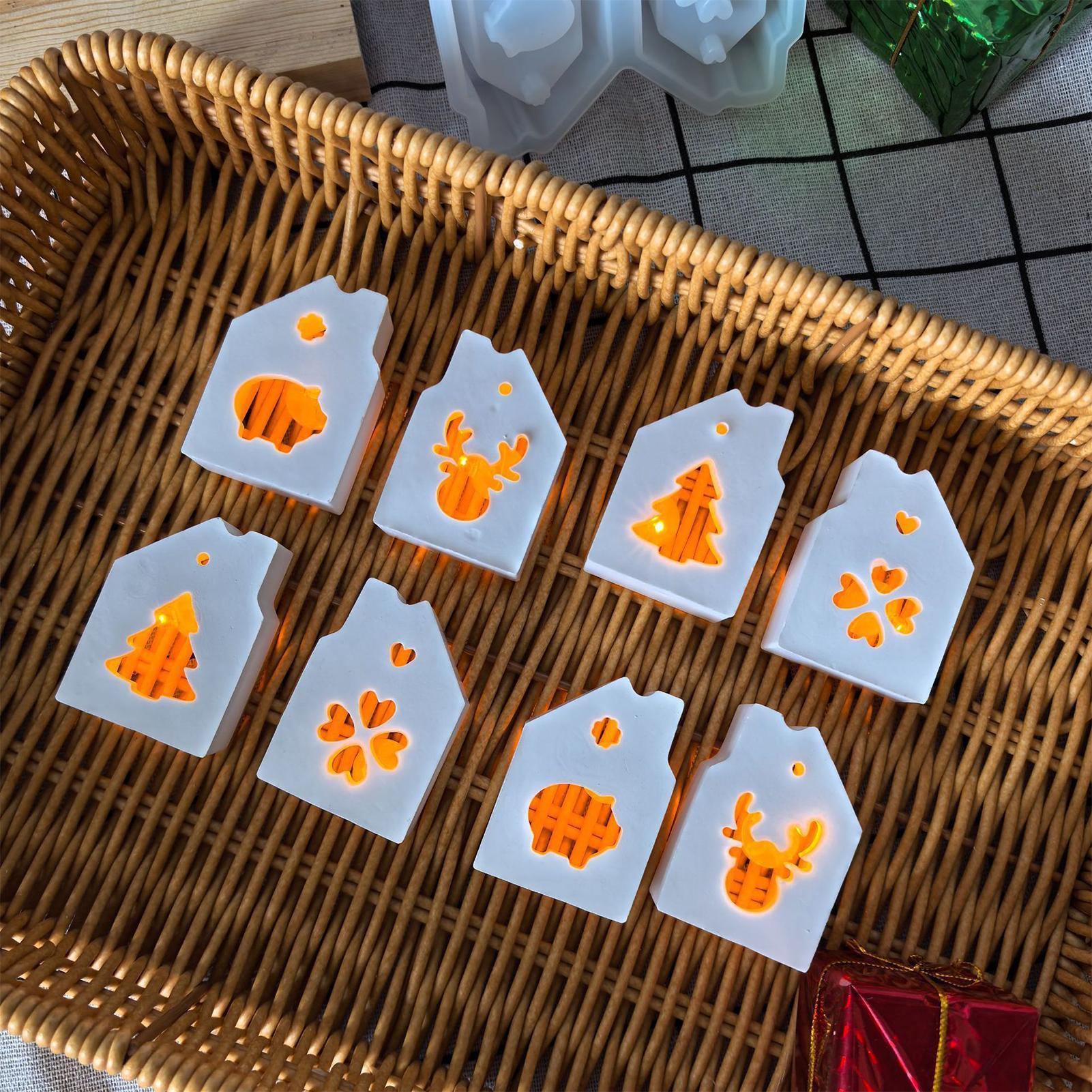 House Silicone Mold 4-Cavity C - Resin Art Mould incelemesi ve fiyatı