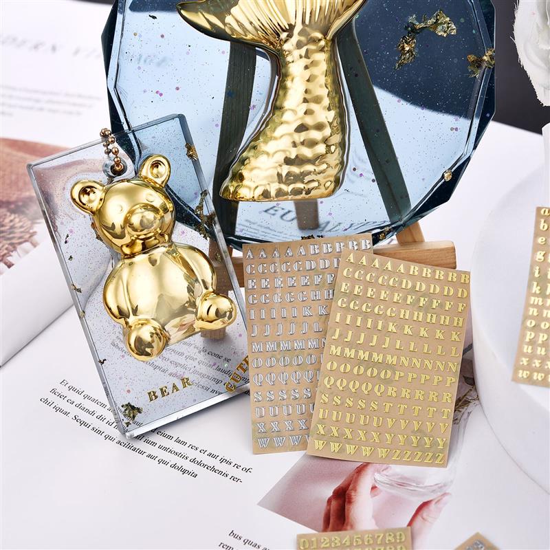 3/4.5/7/9mm Metal Color Sticke - Resin Art Alphabet incelemesi ve fiyatı