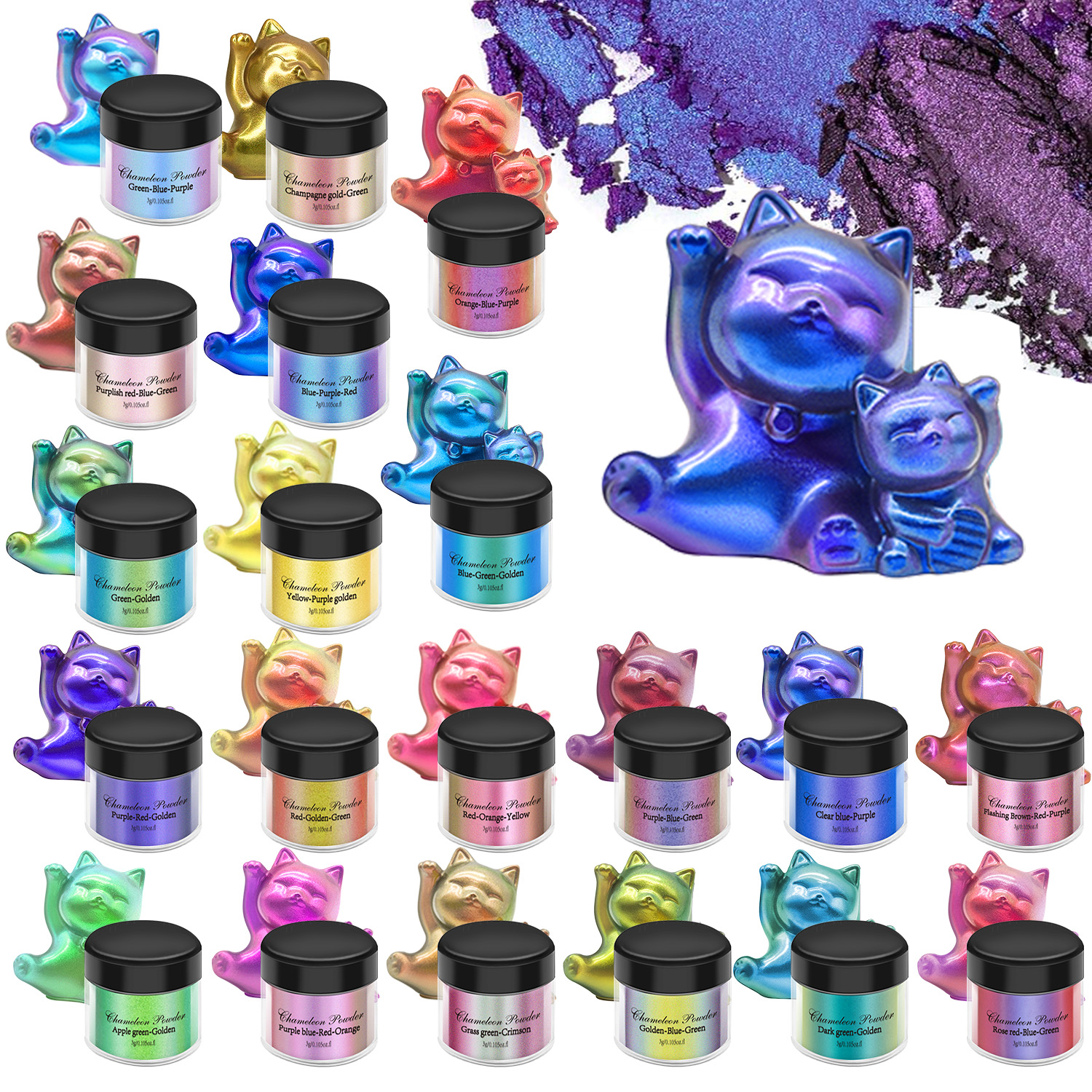3g/Bottle Magic Mirror Powder  - Pearl Powder Resin incelemesi ve fiyatı