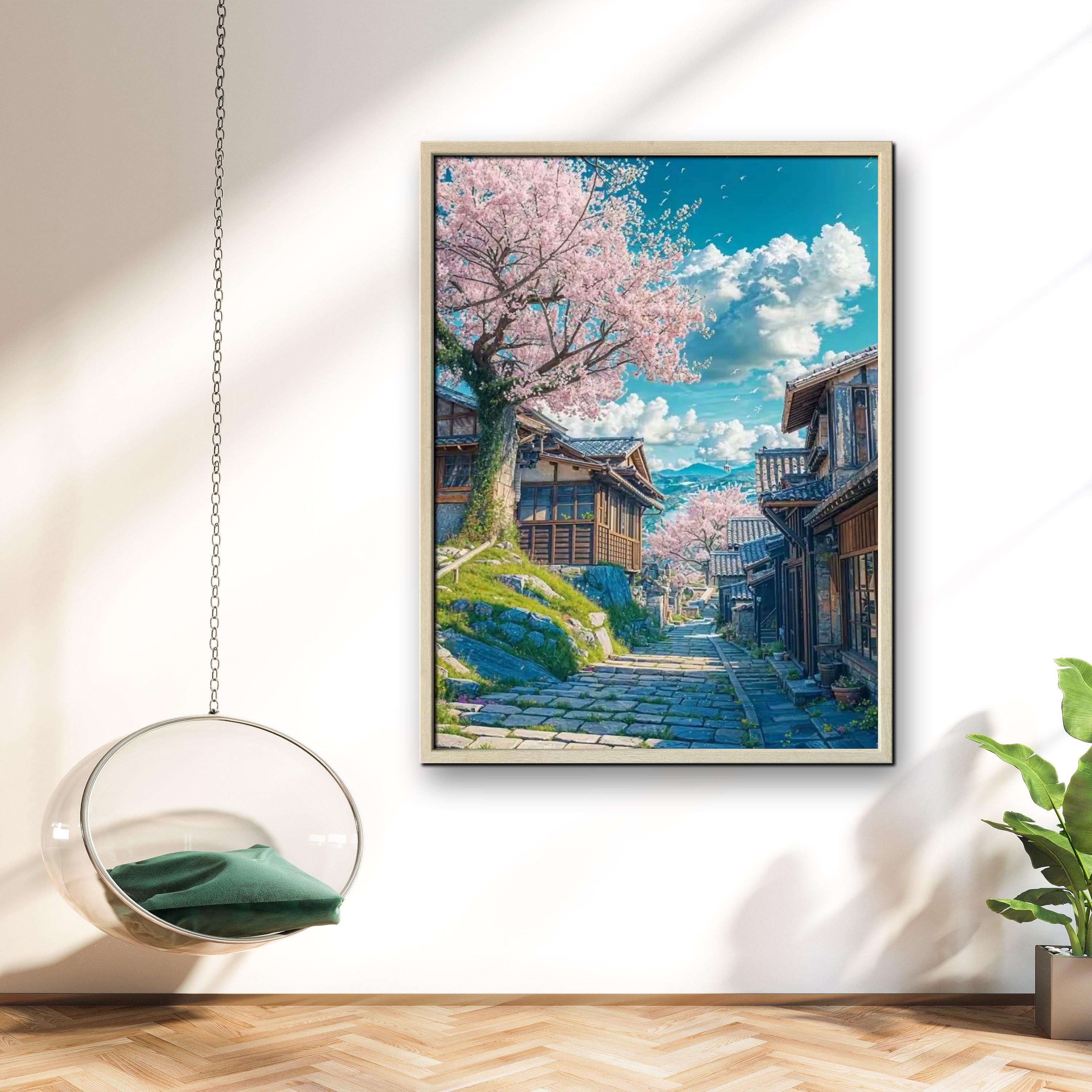 1PC frameless Japanese Cherry  - Resin Art On Wall incelemesi ve fiyatı