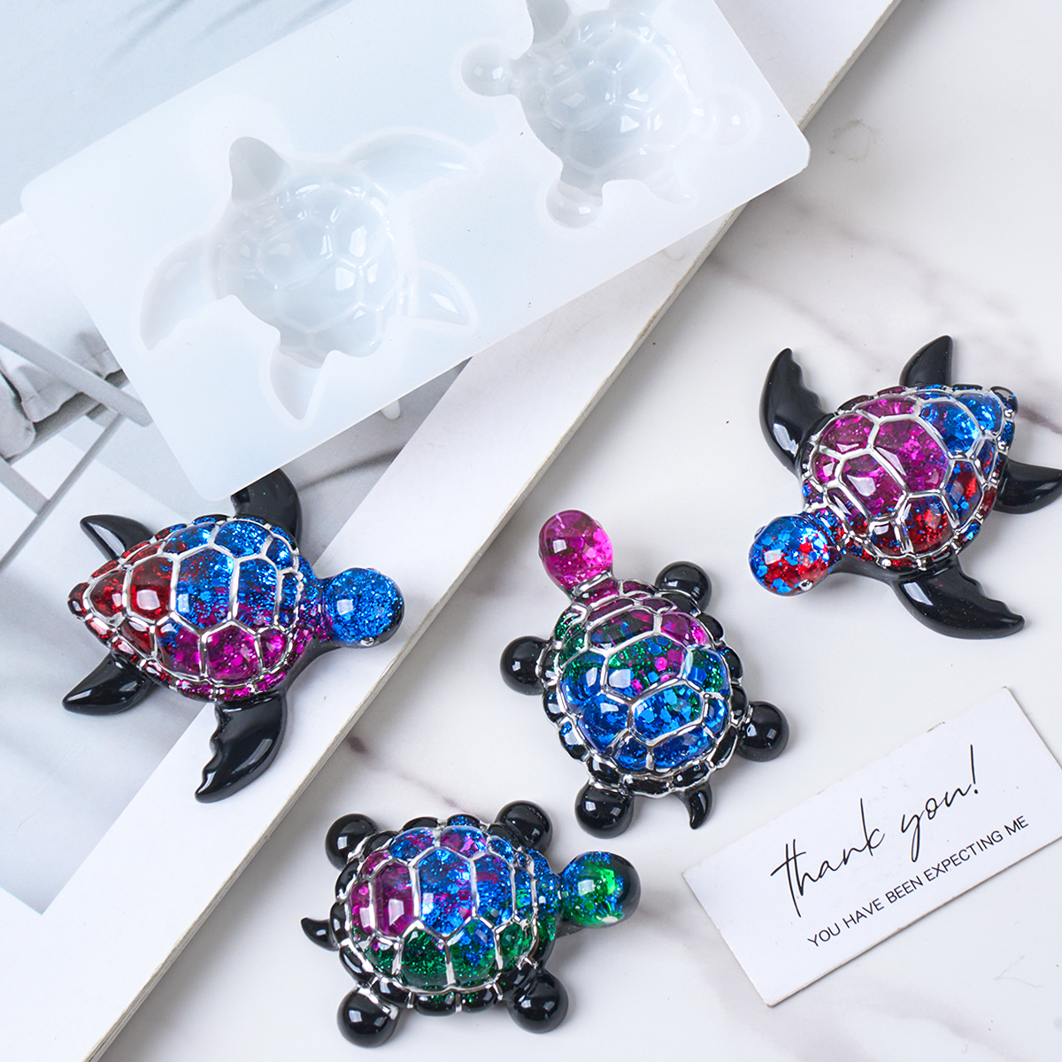 3D Sea Turtle Keychain Silicon - Resin Art Mould incelemesi ve fiyatı