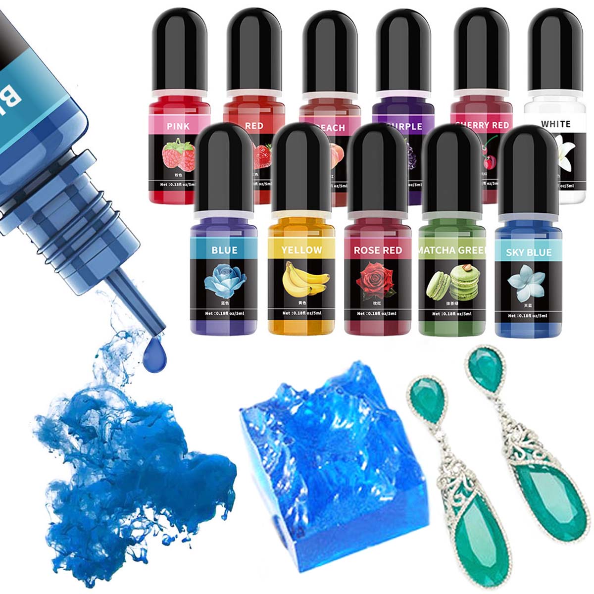 5ml/Bottle Epoxy Resin Pigment - Resin Dye Opaque incelemesi ve fiyatı