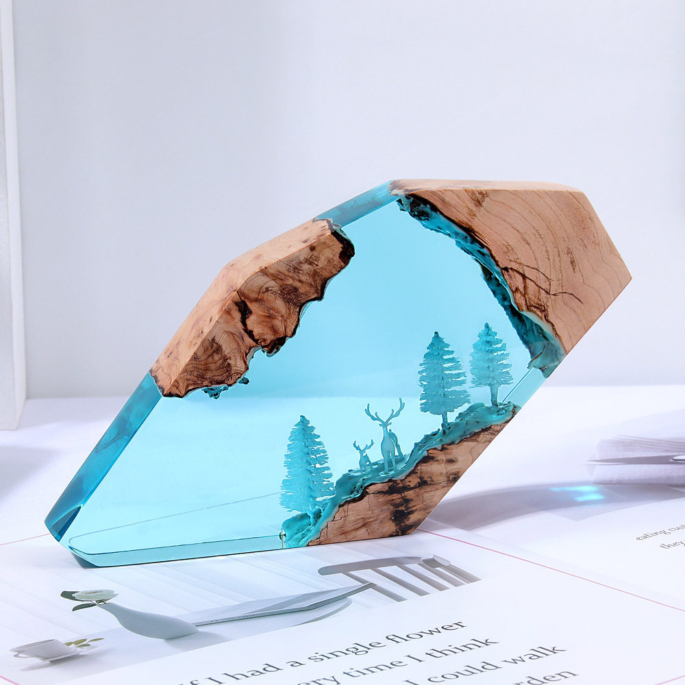 Forest Fairy Deer Desktop Art  - Resin Art Decor incelemesi ve fiyatı