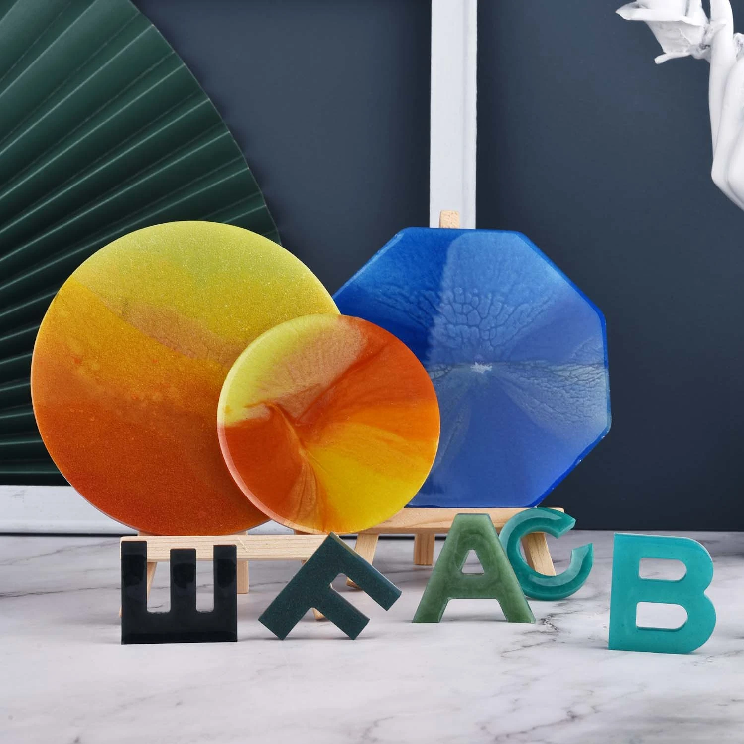 6 Colors/Set Pearlescent Powde - Resin Dye Opaque incelemesi ve fiyatı
