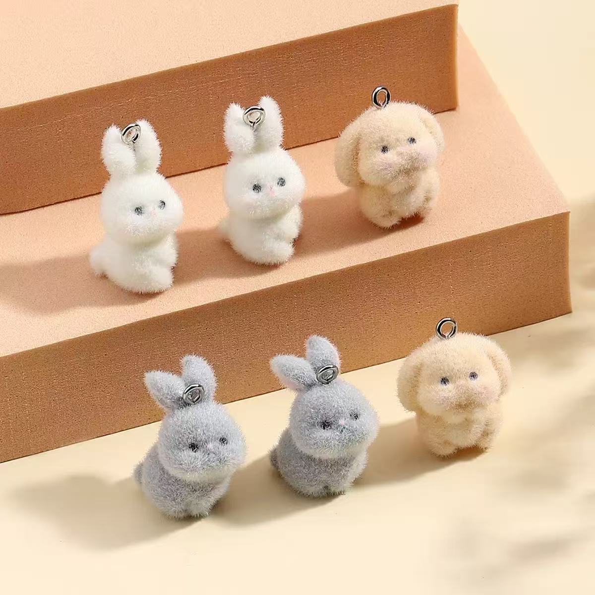 10pcs Flocking Little Rabbit R - Resin Art Notes incelemesi ve fiyatı