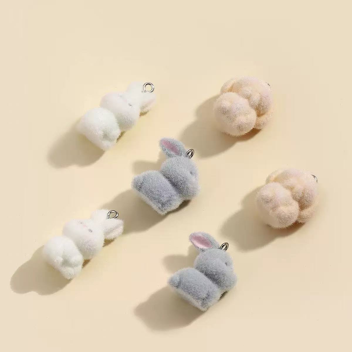 10pcs Flocking Little Rabbit R - Resin Art Notes incelemesi ve fiyatı