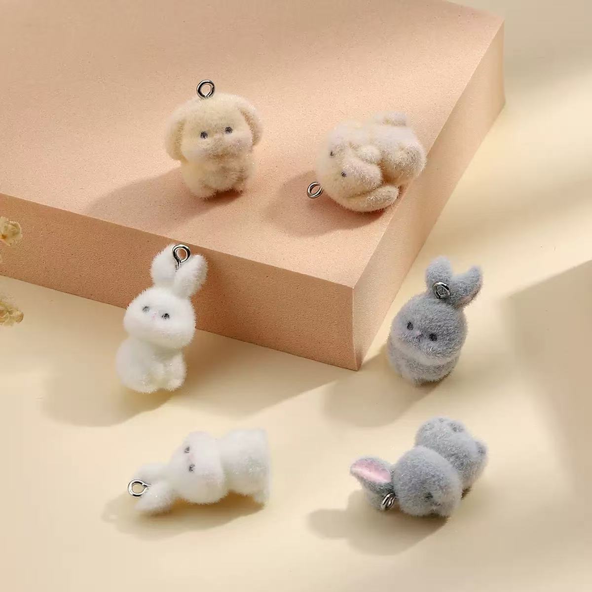 10pcs Flocking Little Rabbit R - Resin Art Notes incelemesi ve fiyatı