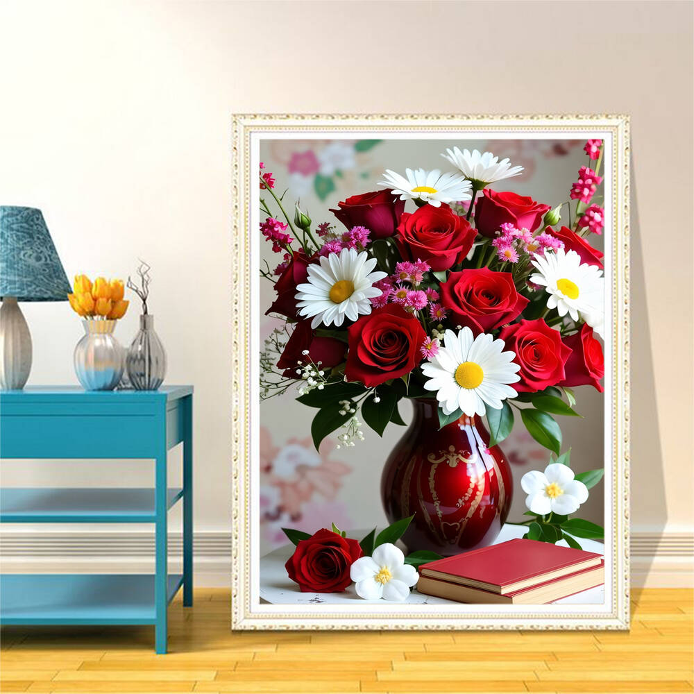 5D DIY Diamond Embroidery Rose - Resin Art On Wall incelemesi ve fiyatı