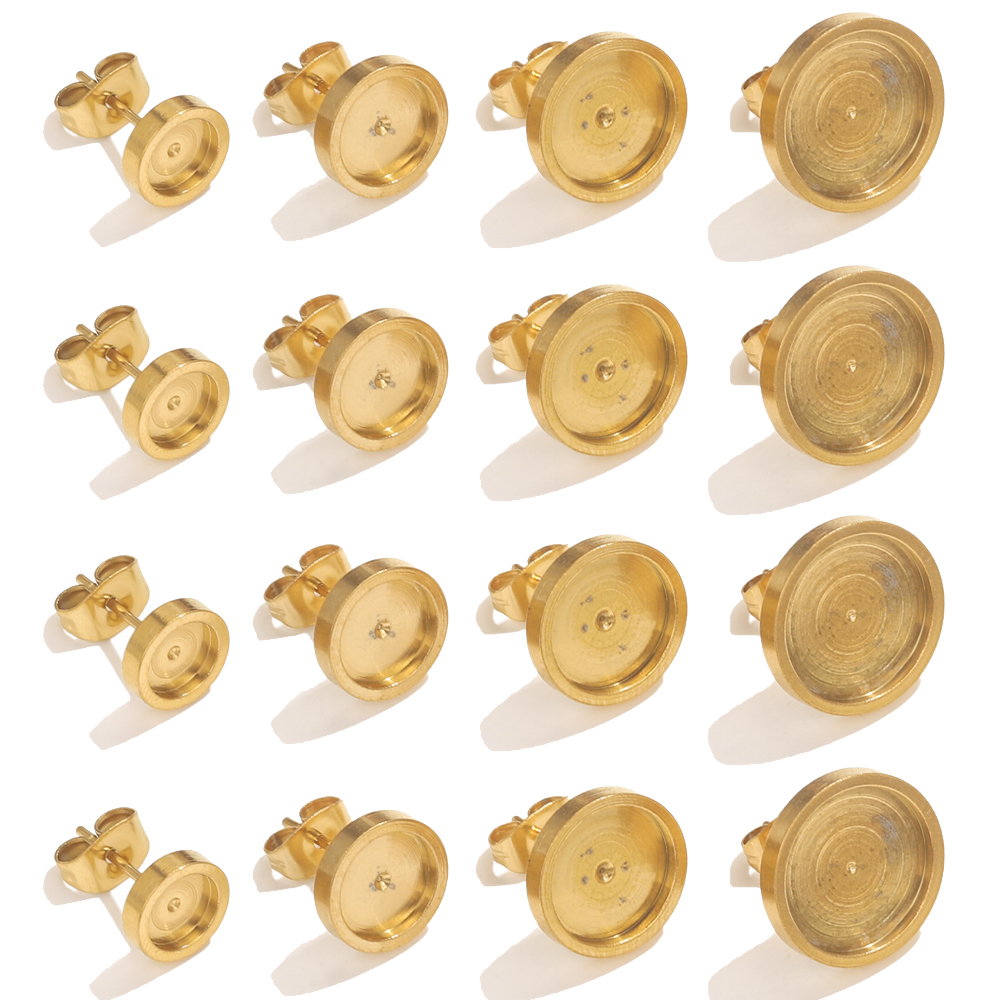 10pcs Stainless Steel Gold Ear - Resin Art Notes incelemesi ve fiyatı