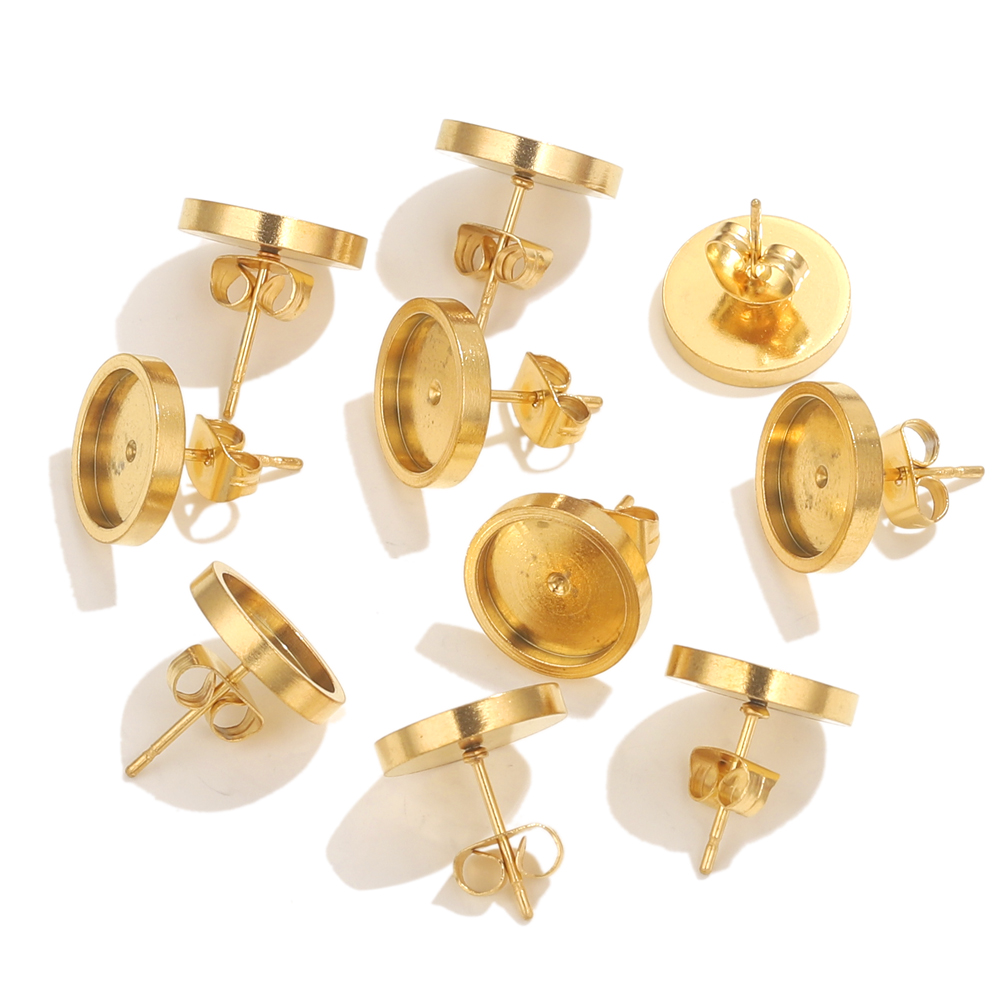 10pcs Stainless Steel Gold Ear - Resin Art Notes incelemesi ve fiyatı