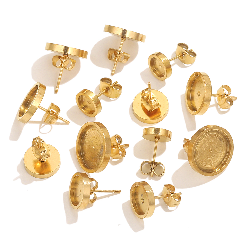 10pcs Stainless Steel Gold Ear - Resin Art Notes incelemesi ve fiyatı