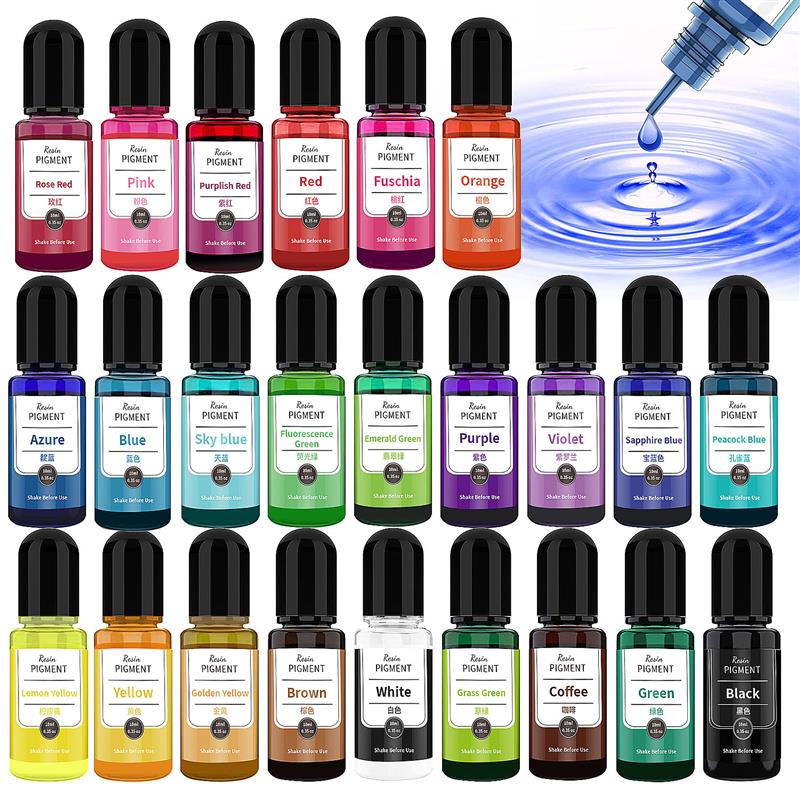 24 Color Art Ink Alcohol Resin - Resin Dye Opaque incelemesi ve fiyatı
