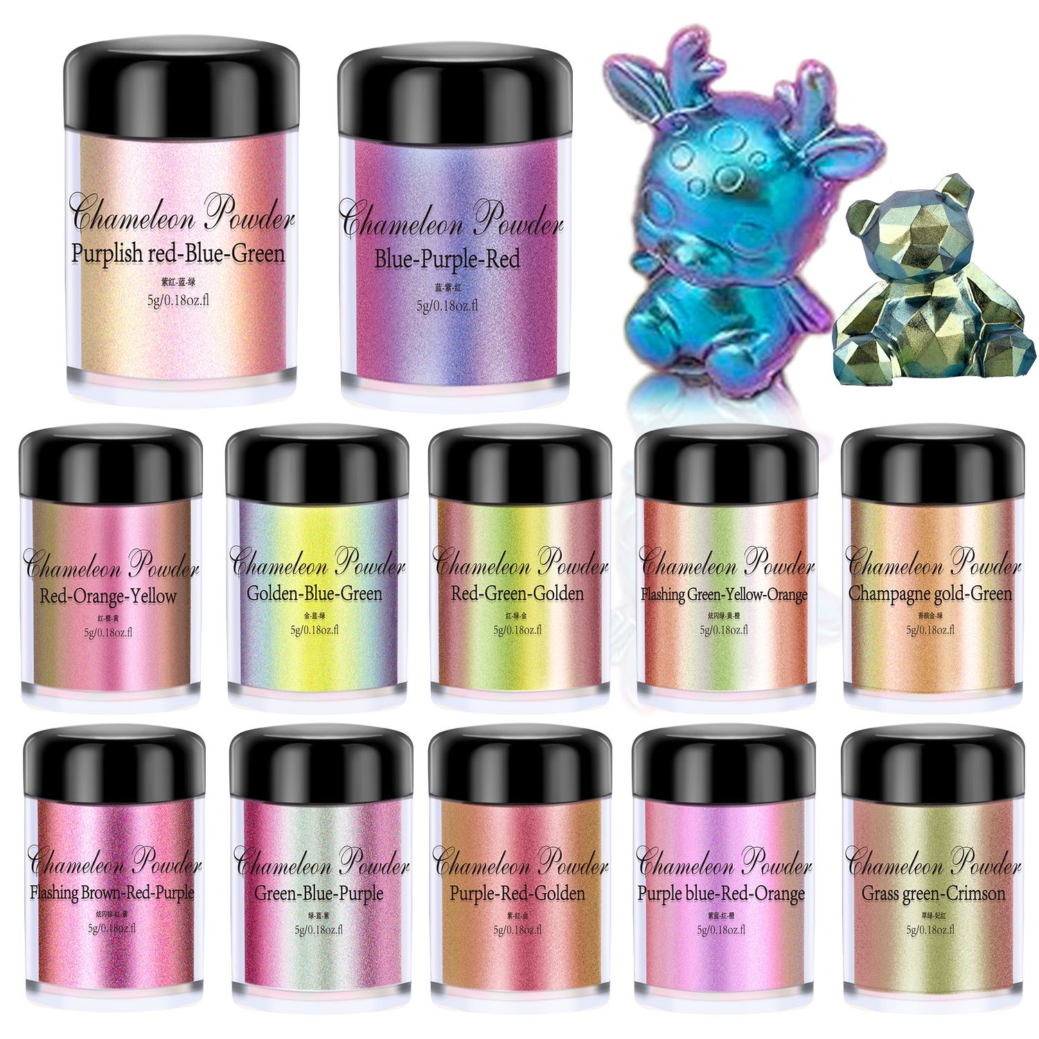 5g Chameleon Powder Nail Stain - Resin Dye Opaque incelemesi ve fiyatı